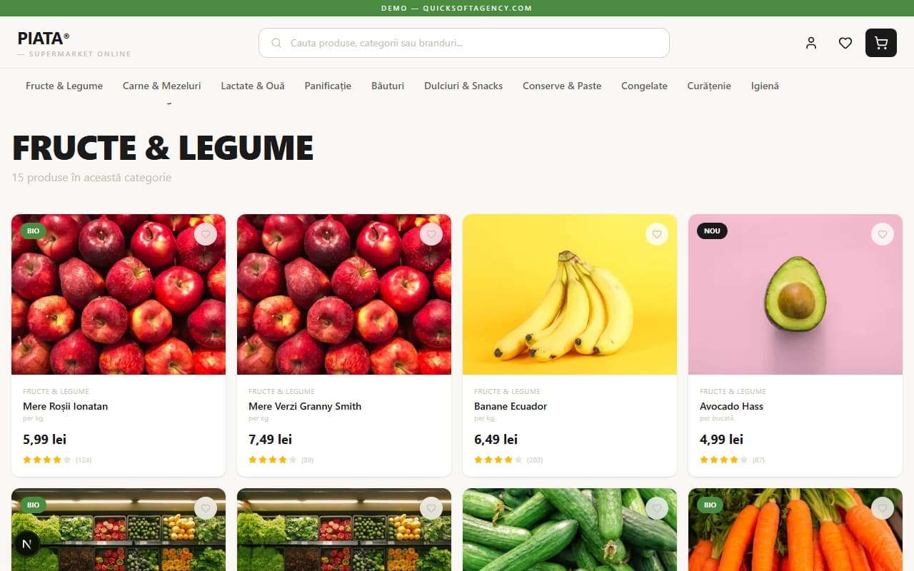 PIAȚA® — Panou de Administrare